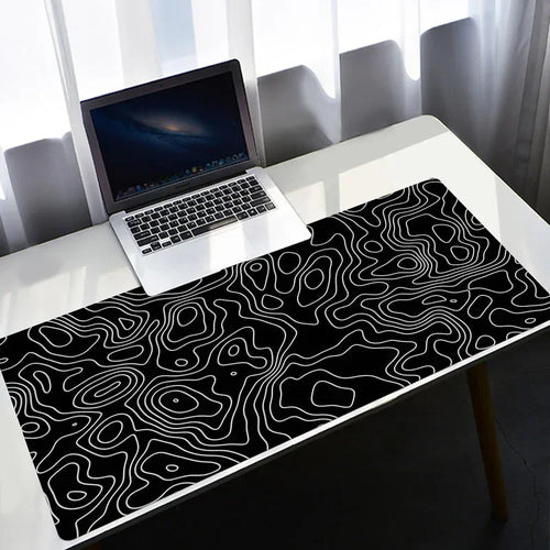 Strata – grand tapis de souris noir - Desk&Co – Accessoires de bureau & tapis de souris premium