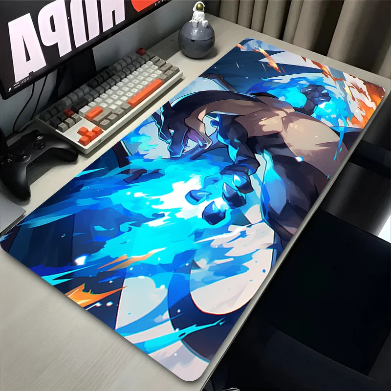 Tapis de souris p-pokemon Mega Charizard X - Desk&Co – Accessoires de bureau & tapis de souris premium