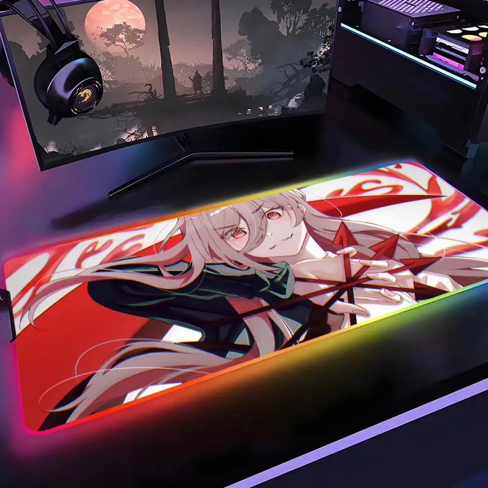 Tapis de souris Chainsaw Man Rétro-éclairage - Desk&Co – Accessoires de bureau & tapis de souris premium
